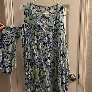 Lilly Pulitzer Benicia Tunic Cold Shoulder dress size small